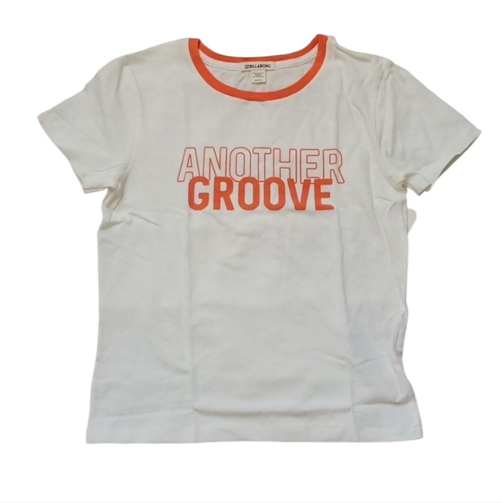 Billabong‎ White Another Groove Tee Size S